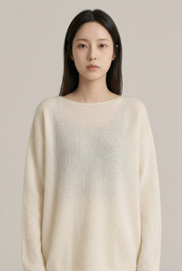 Oversized Wool Boatneck Sweater