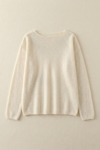 Oversized Wool Boatneck Sweater