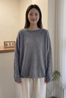 Oversized Wool Boatneck Sweater