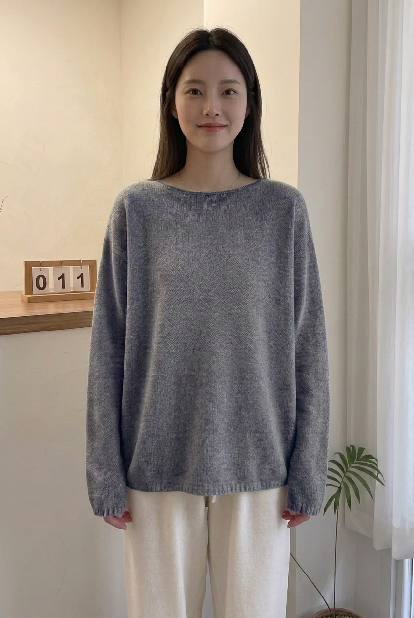 Oversized Wool Boatneck Sweater