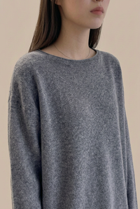Oversized Wool Boatneck Sweater