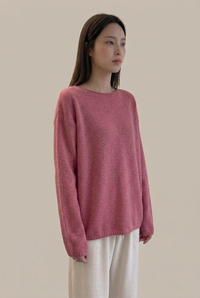 Oversized Wool Boatneck Sweater