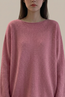 Oversized Wool Boatneck Sweater
