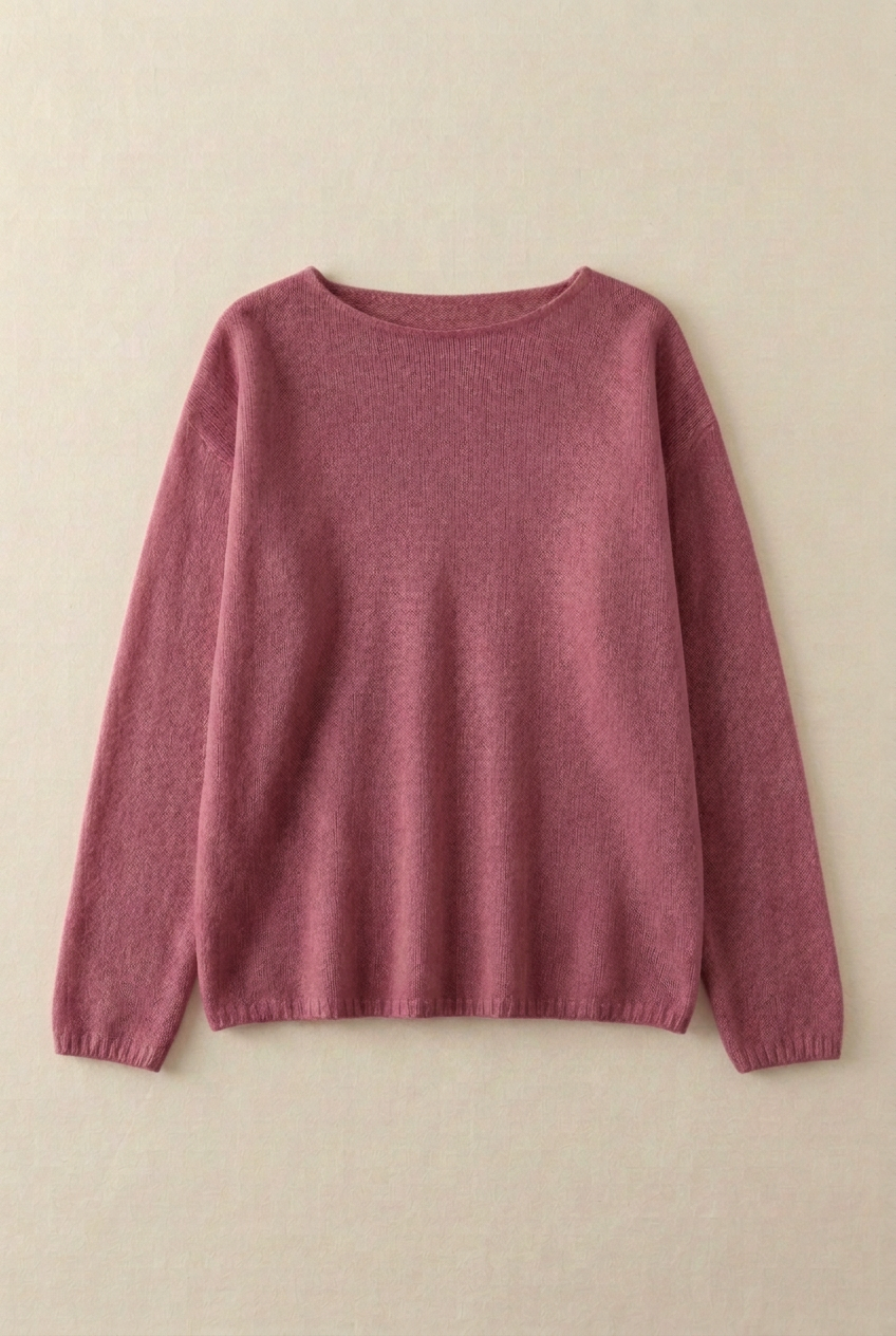 Oversized Wool Boatneck Sweater