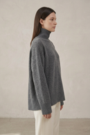 Wool Loose Turtleneck Sweater