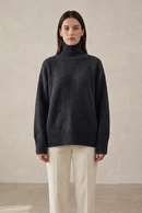 Wool Loose Turtleneck Sweater