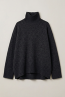 Wool Loose Turtleneck Sweater