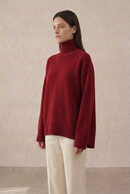 Wool Loose Turtleneck Sweater