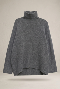 Wool Loose Turtleneck Sweater