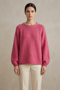 Cashmere Rolled Neck Knit Sweater