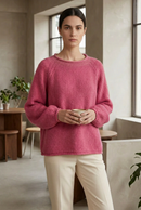 Cashmere Rolled Neck Knit Sweater