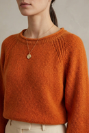 Cashmere Rolled Neck Knit Sweater
