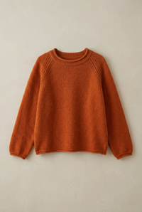 Cashmere Rolled Neck Knit Sweater