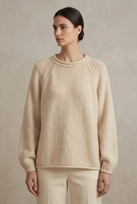 Cashmere Rolled Neck Knit Sweater
