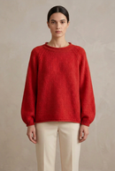 Cashmere Rolled Neck Knit Sweater