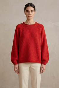 Cashmere Rolled Neck Knit Sweater