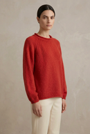 Cashmere Rolled Neck Knit Sweater