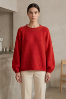 Cashmere Rolled Neck Knit Sweater