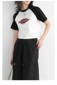 Cotton Blended Wide Leg Hip Hop Trousers