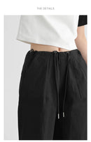 Cotton Blended Wide Leg Hip Hop Trousers