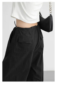 Cotton Blended Wide Leg Hip Hop Trousers