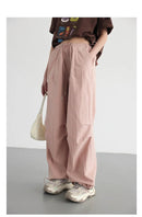 Cotton Blended Wide Leg Hip Hop Trousers