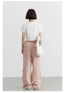Cotton Blended Wide Leg Hip Hop Trousers