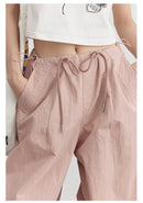 Cotton Blended Wide Leg Hip Hop Trousers