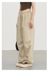 Cotton Blended Wide Leg Hip Hop Trousers