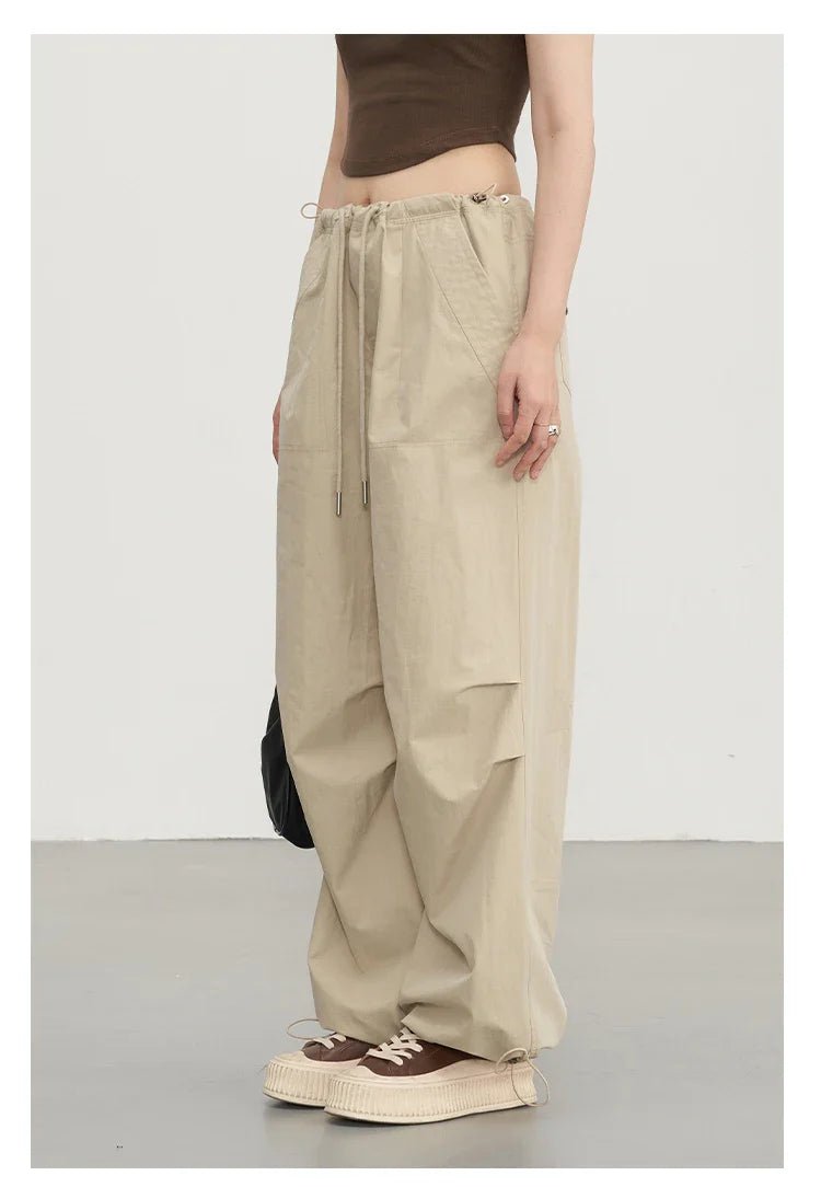 Cotton Blended Wide Leg Hip Hop Trousers