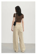 Cotton Blended Wide Leg Hip Hop Trousers