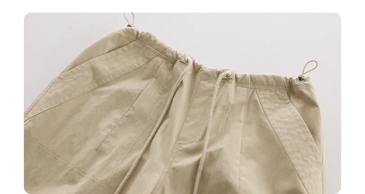 Cotton Blended Wide Leg Hip Hop Trousers