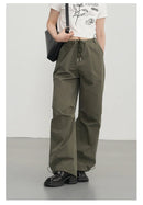 Cotton Blended Wide Leg Hip Hop Trousers