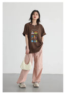 Cotton Blended Wide Leg Hip Hop Trousers