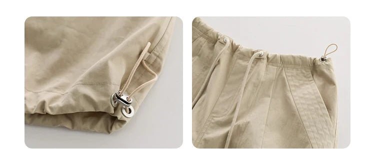 Cotton Blended Wide Leg Hip Hop Trousers